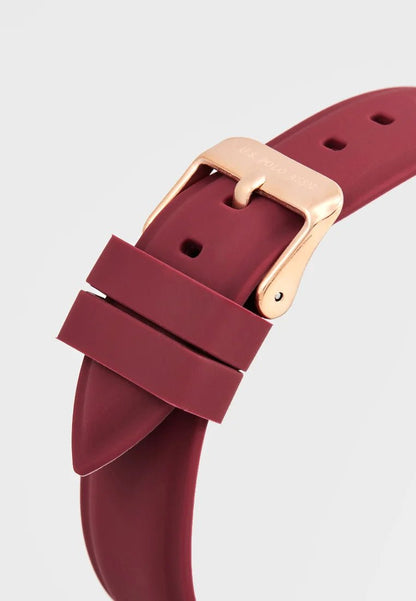 U.S. POLO USP8160RD Lucy Red Silicon Strap - Κοσμηματοπωλείο Goldy