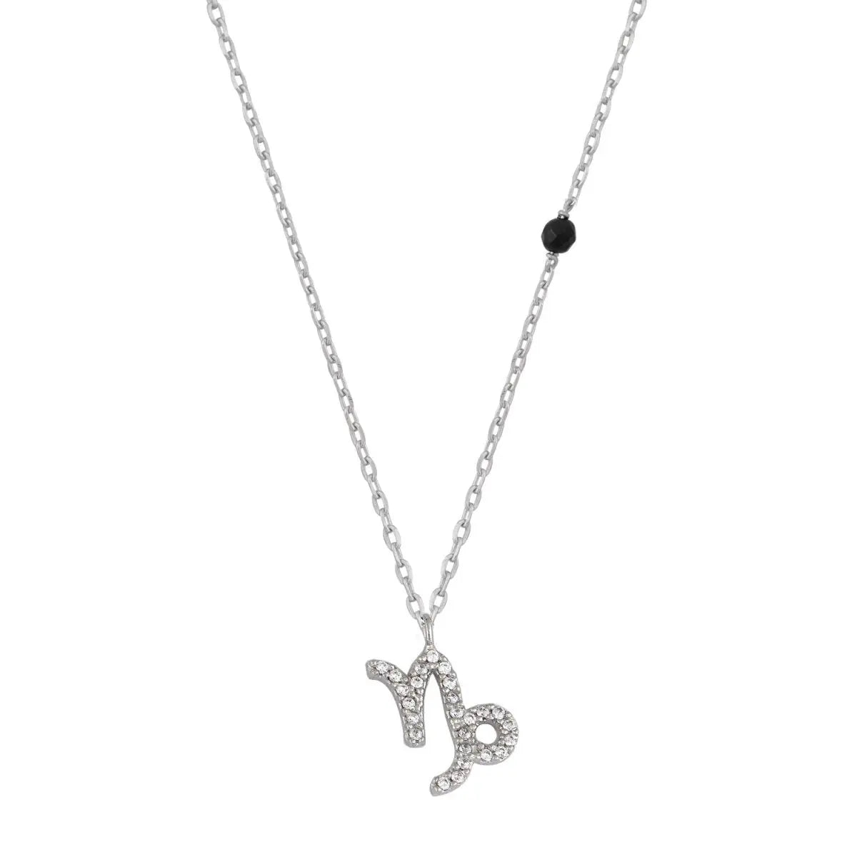 Ζώδιο Αιγόκερως Z010W Λευκόχρυσο Κ9 με Ζιργκόν - Κοσμηματοπωλείο Goldy