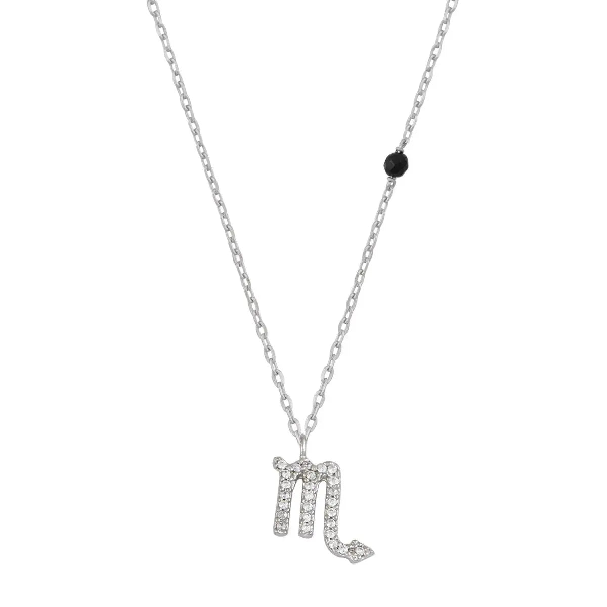 Ζώδιο Σκορπιός Z008W Λευκόχρυσο Κ9 με Ζιργκόν - Κοσμηματοπωλείο Goldy