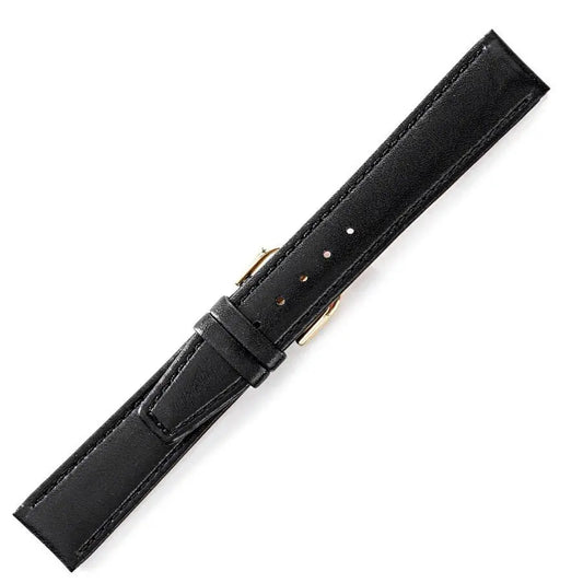 Λουρί Υποαλλεργικό 0138ΒΚ Black Leather Strap