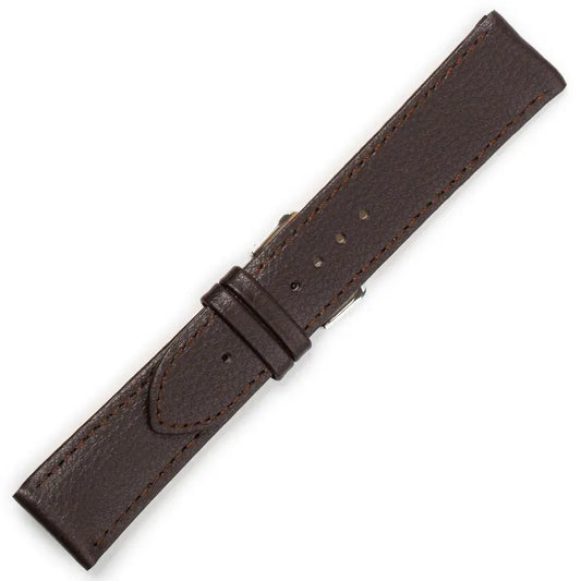 Λουρί Μακρύ 0215BR Brown Leather Strap XL