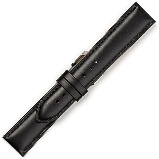 Λουρί Μακρύ 0217BK Black Leather Strap XL