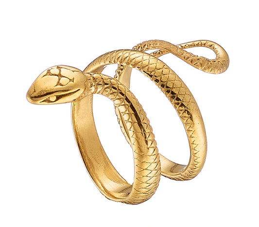 Ring N02460G Made of Gold Plated Steel