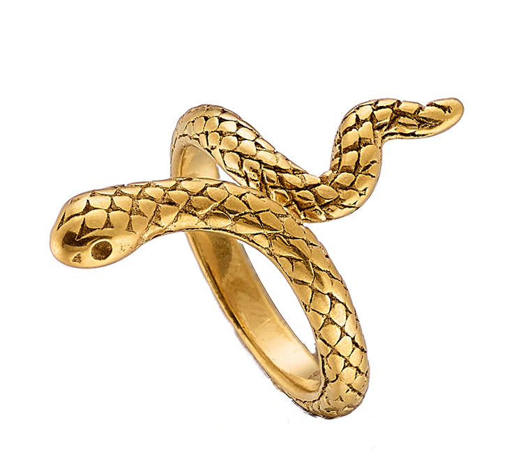 Ring N02460G Made of Gold Plated Steel