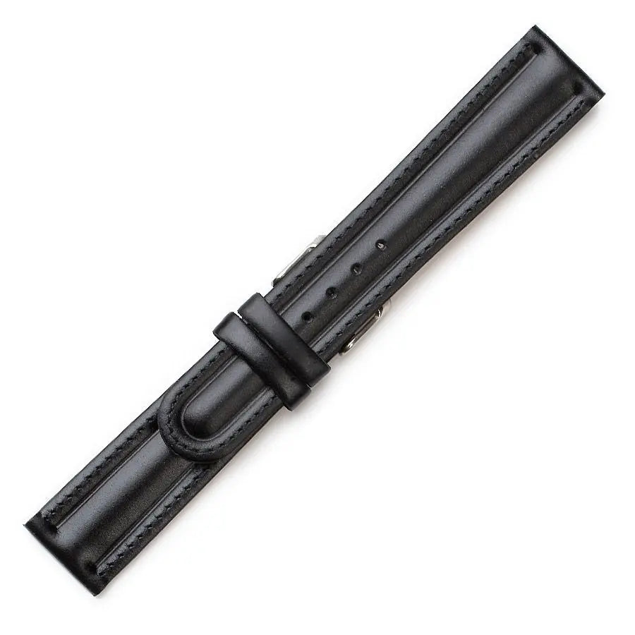 Λουρί 0302BK Black Leather Strap