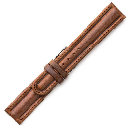 Λουρί 0302BR Brown Leather Strap