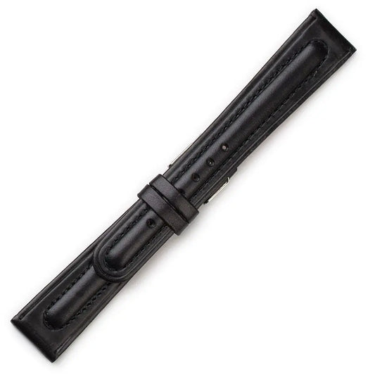 Λουρί 0303BK Black Leather Strap