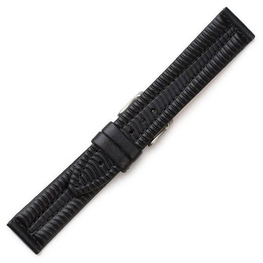 Λουρί 0420BK Black Leather Strap