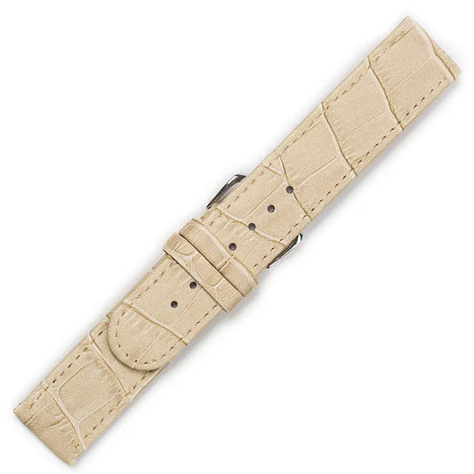 Λουρί 0444BG Beige Leather Strap