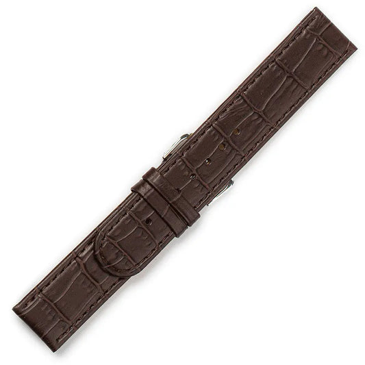 Λουρί 0444BR Brown Leather Strap