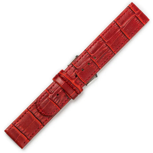 Λουρί 0444RD Red Leather Strap