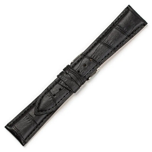 Λουρί 0474BK Black Leather Strap