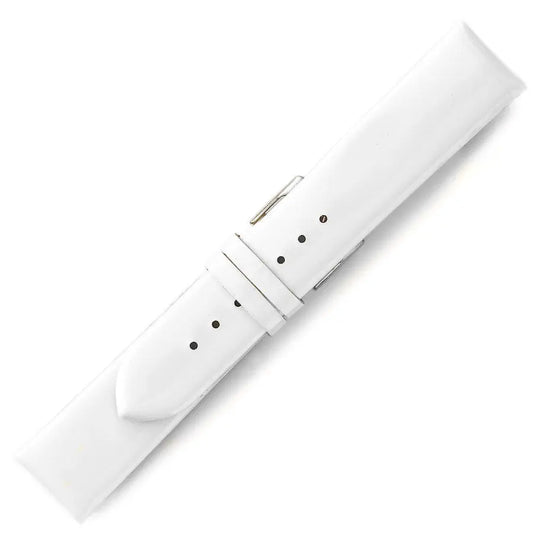 Λουρί 0489WH Gloss White Leather Strap