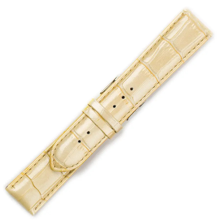 Λουρί 0496BG Beige Leather Strap