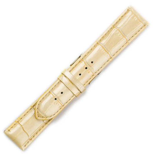 Λουρί 0496BG Beige Leather Strap
