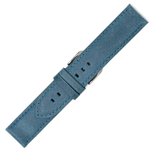 Λουρί 0506BL Blue Leather Strap