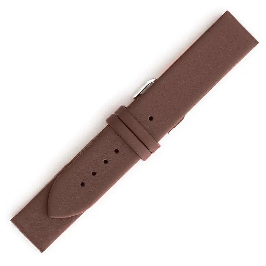 Λουρί 0508DBR Dark Brown Leather Strap Goldy