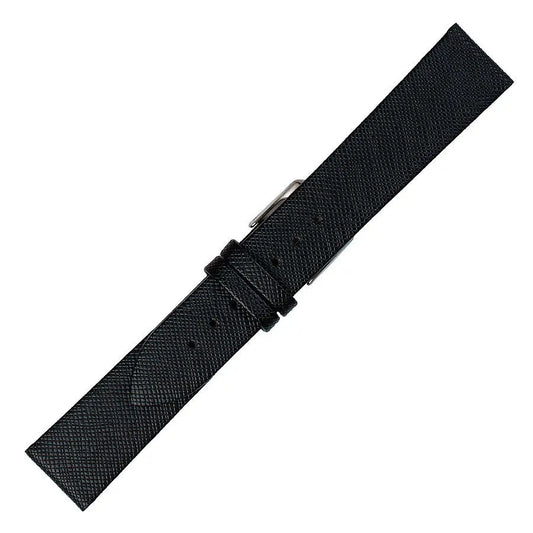 Λουρί 0515BK Black Leather Strap