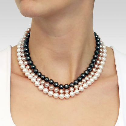 Necklace 110170 with Fresh Water Pearls 8.0-9.0mm 14ct