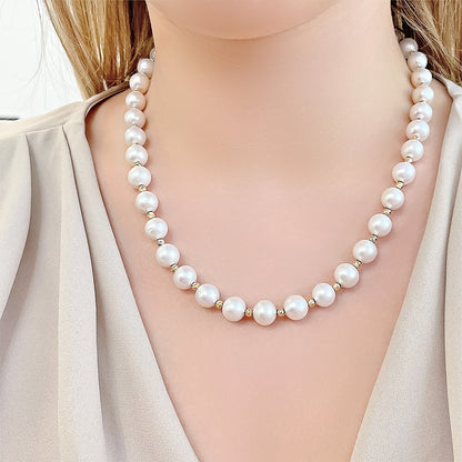 Necklace 110289 Fresh Water Pearls 9-10mm 14ct
