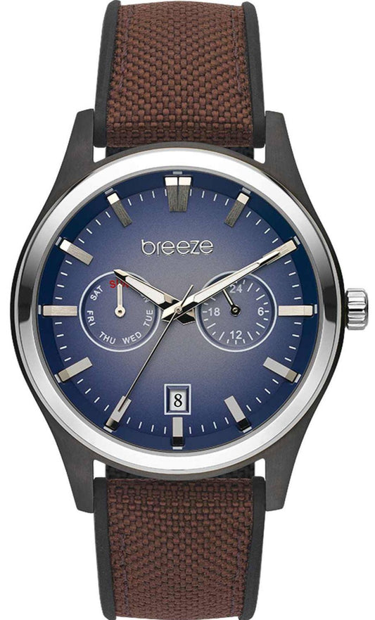 BREEZE 112452.3 Standout Brown Fabric-Silicon Strap