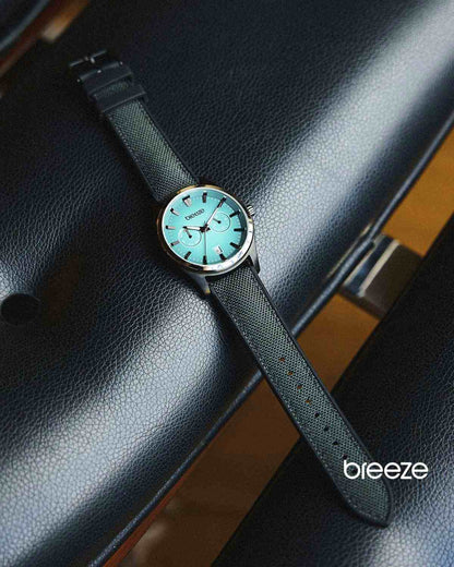 BREEZE 112452.9 Standout Black Fabric-Silicon Strap