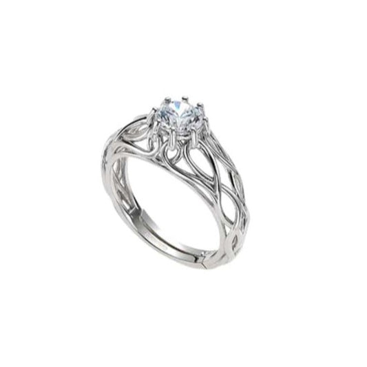 Breeze 111004.4 Series Ring In Platinum Plated Silver