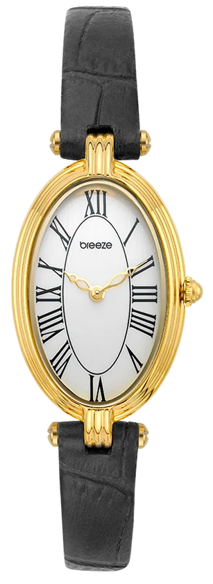 BREEZE 113041.2 Lumina Black Leather Strap