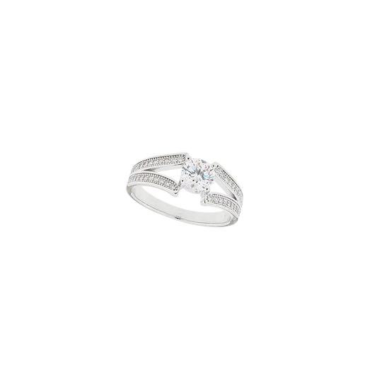 Breeze 111004.4 Series Ring In Platinum Plated Silver