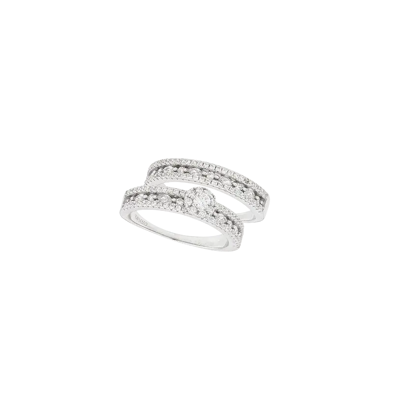Breeze 111004.4 Series Ring In Platinum Plated Silver
