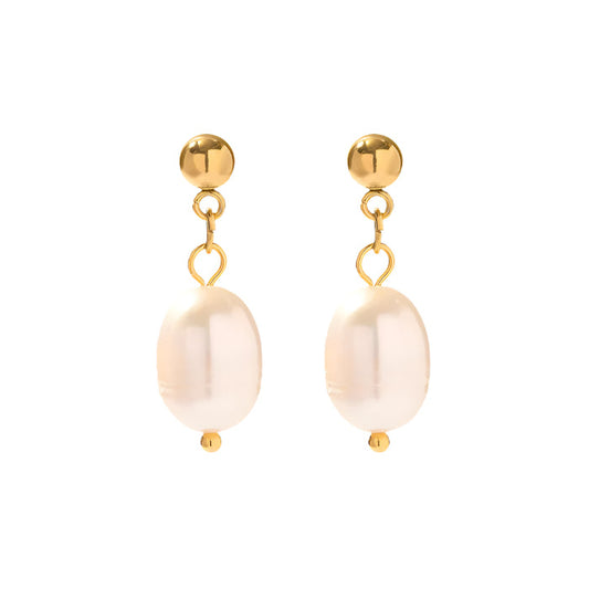 Earrings N02200G Steel Hoops with Multicolored Zirconia