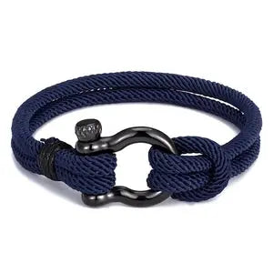 Bracelet N00525 Men's Leather and Stainless Steel