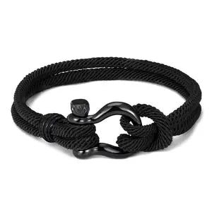 Bracelet N00525 Men's Leather and Stainless Steel