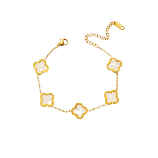N00965G Riviera Stainless Steel Bracelet with Zirconia