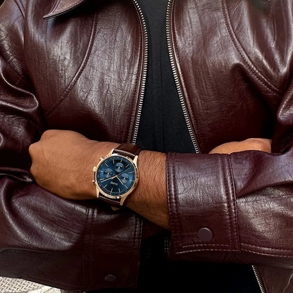 Cluse CW21009 Anthéor Multifunction Brown Leather Strap