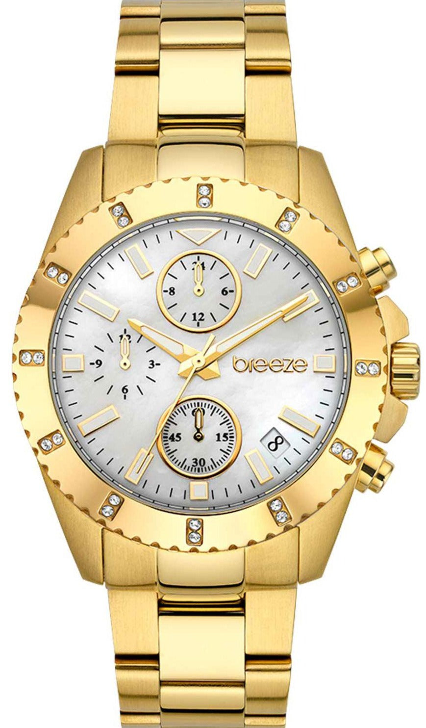 BREEZE 212461.1 Obsession Swarovski Gold Stainless Steel Bracelet