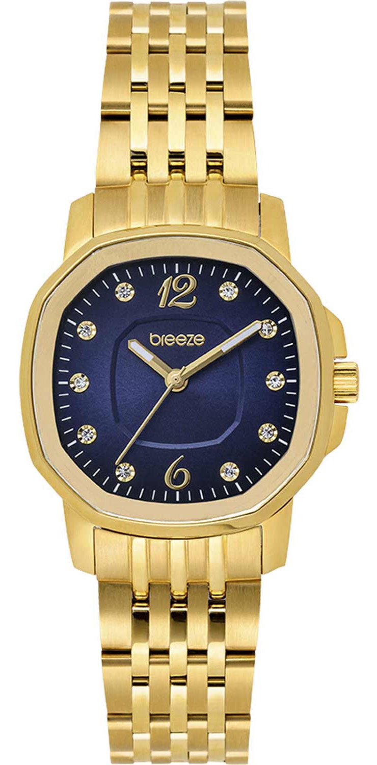 BREEZE 212281.2 Prestinia Swarovski Chronograph Gold Stainless Steel Bracelet