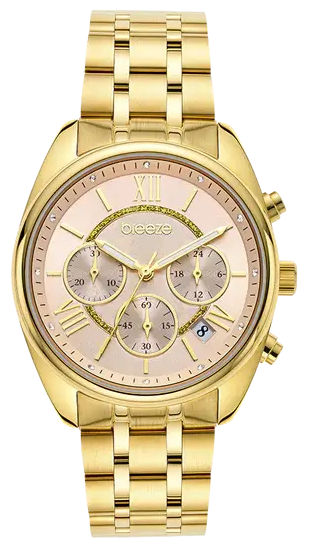 BREEZE 212521.4 Poshius Chronograph Gold Stainless Steel Bracelet