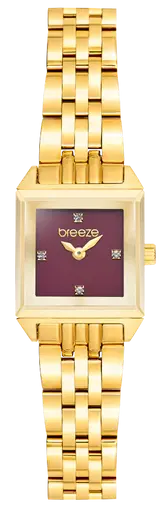 BREEZE 212281.2 Prestinia Swarovski Chronograph Gold Stainless Steel Bracelet