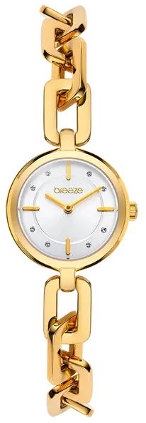 BREEZE 212281.2 Prestinia Swarovski Chronograph Gold Stainless Steel Bracelet