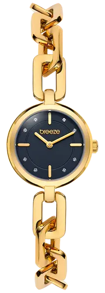BREEZE 212281.2 Prestinia Swarovski Chronograph Gold Stainless Steel Bracelet