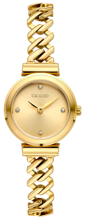 BREEZE 212641.4 Cascadia Gold Stainless Steel Bracelet