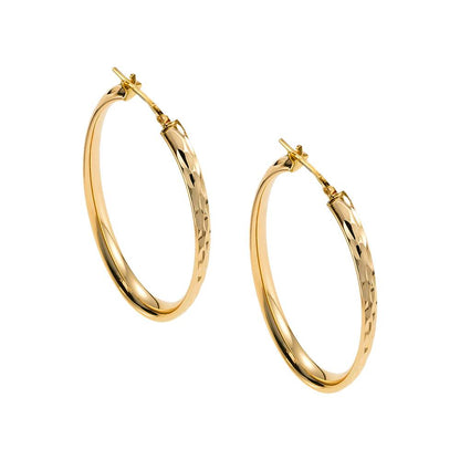 Breeze 213014.1 Gold Plated Silver Heart Earrings