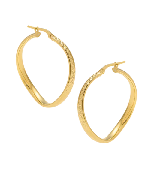 Breeze 213014.1 Gold Plated Silver Heart Earrings