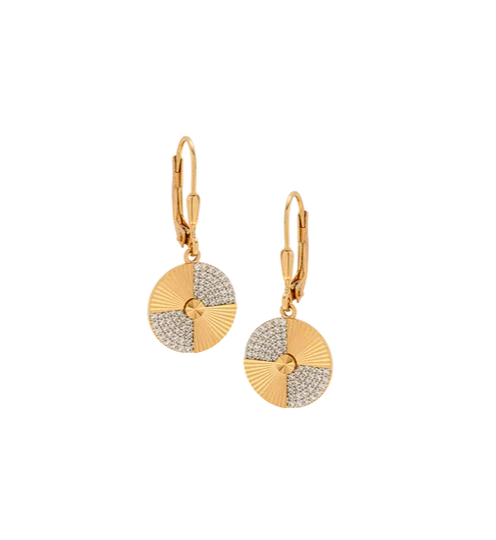 Breeze 213014.1 Gold Plated Silver Heart Earrings