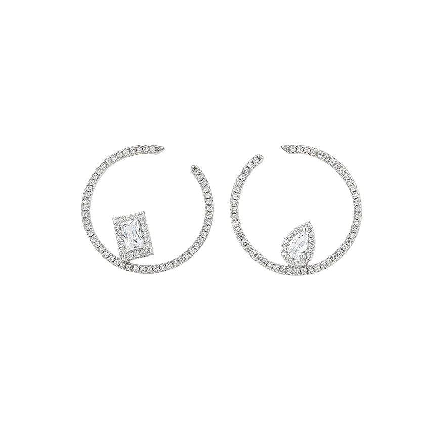 Breeze 212002.6 Gold Plated Silver Hoop Earrings