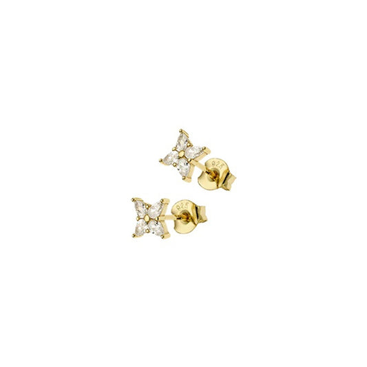 Breeze 213014.1 Gold Plated Silver Heart Earrings