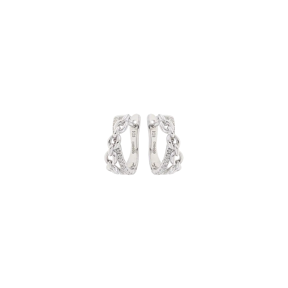 Breeze 212002.6 Gold Plated Silver Hoop Earrings