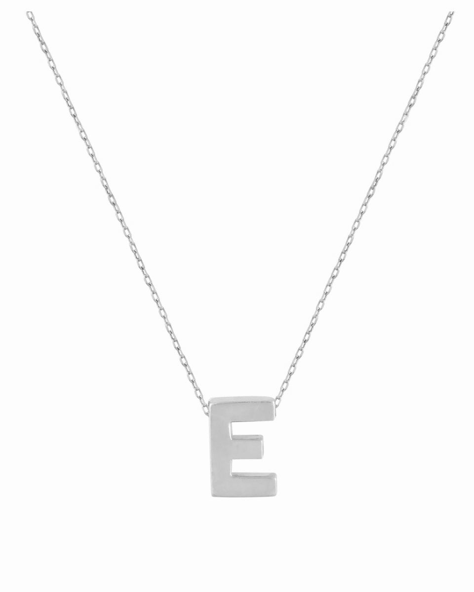 Necklace 22980 Monogram E in 9ct Gold