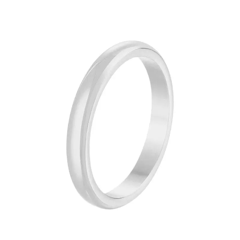 Βέρα 2472W-59 Κλασική Από Ανοξείδωτο Ατσάλι 3mm